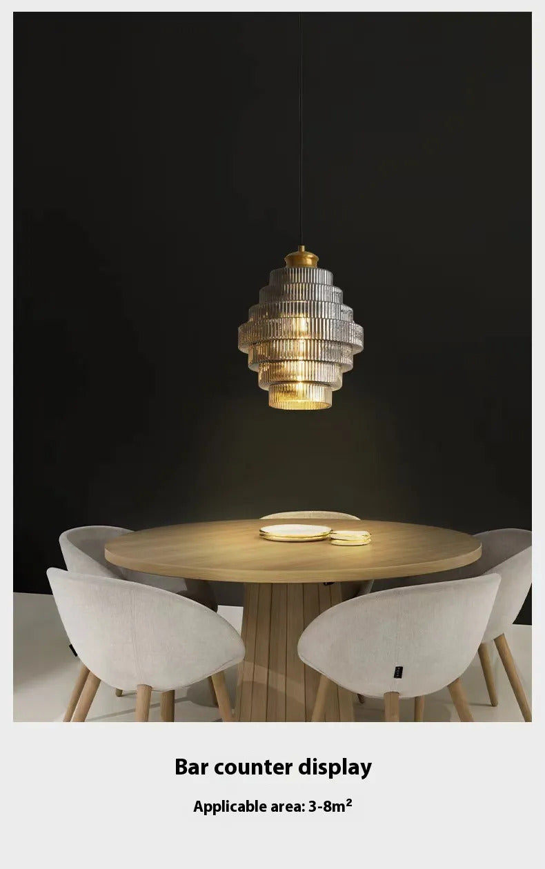 Modern Light Luxury Simple Ancient Bar Clothing Store Hallway Corridor Small Droplight