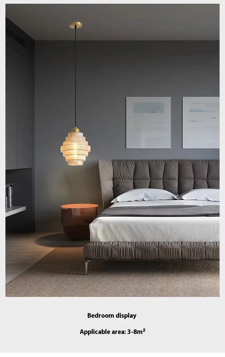 Modern Light Luxury Simple Ancient Bar Clothing Store Hallway Corridor Small Droplight